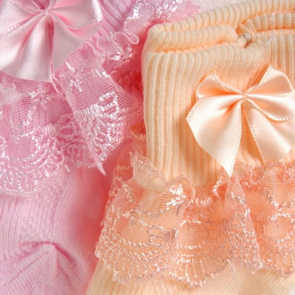 Bebê meninas meias com laço laço plissado princesa meias de algodão com fitas multi cores cinza vermelho preto rosa branco princes meias