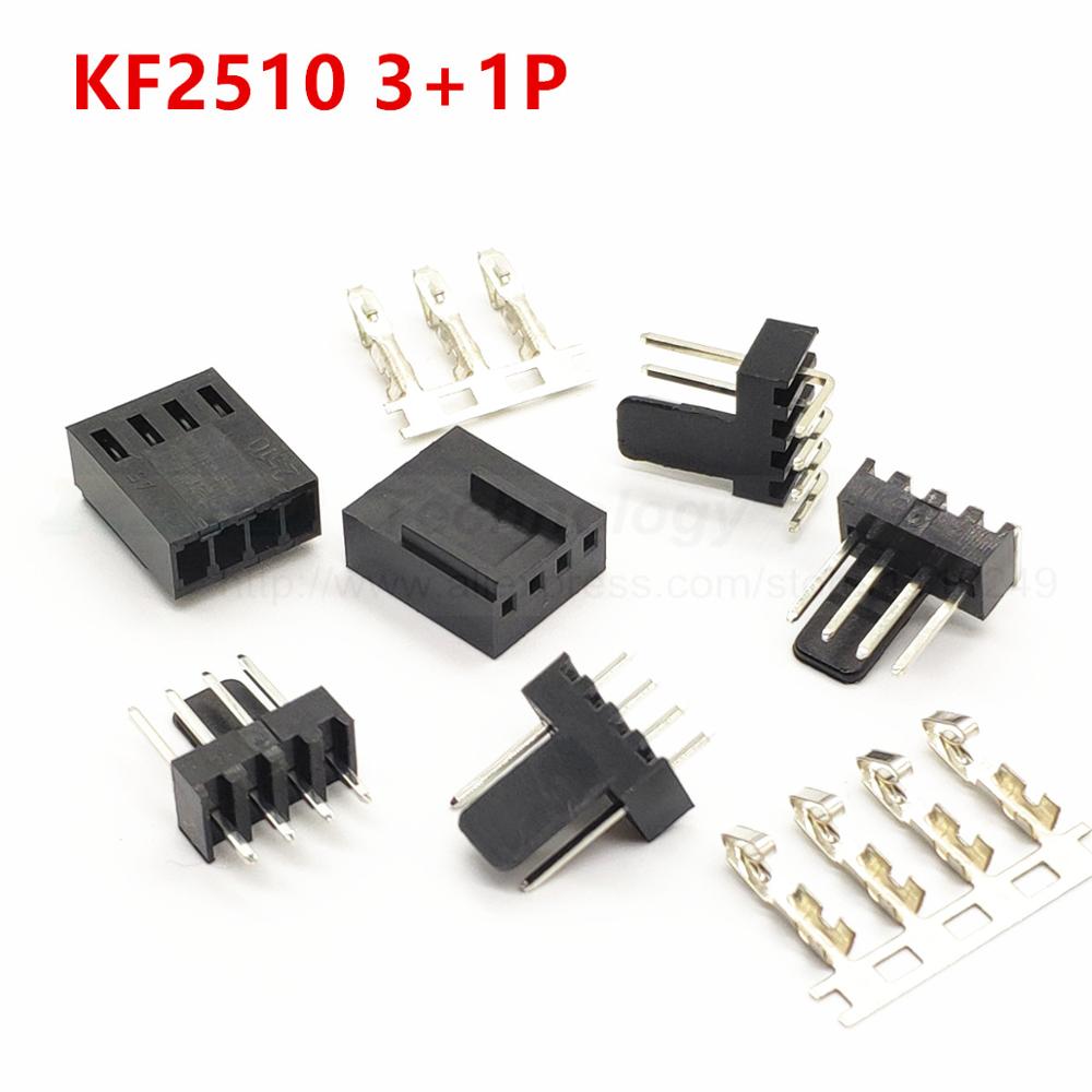 20 Ensembles Connecteur Ventilateur 3 Broches KF2510 - Noir, Avec Broches Femelles à Sertir - Pour PC, Alimentation