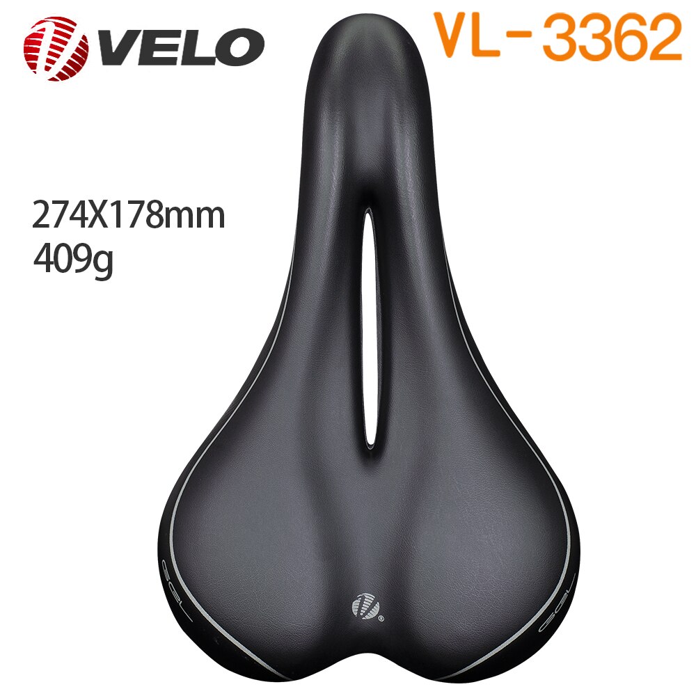 Velo Fietszadel Seat Pro Mtb Zadel Breed Comfort Zachte Kussen Fietszadel Mannen Gewatteerde Zadel Voor Bike Pu Leer VL-4290: VL-3362