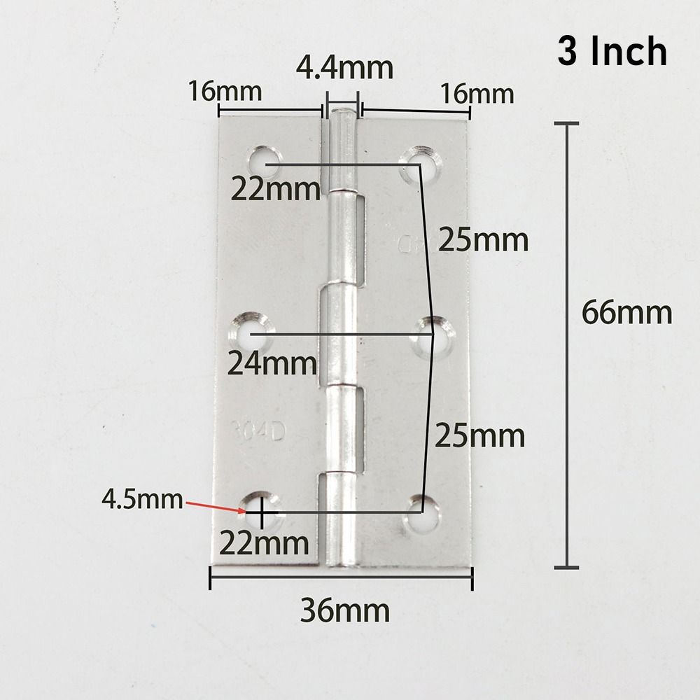 1Pcs Window Accessories Door Hinges 1/1.5/2/2.5/3 Inch 201 Stainless Steel Cross Hinge Folding Aluminum Core Furniture Hardware: Beige
