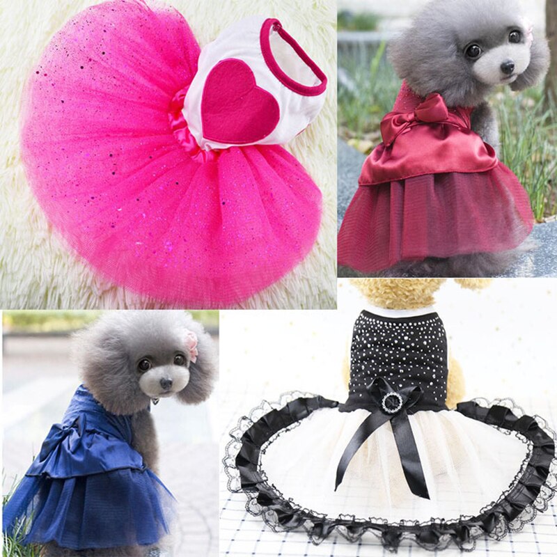 Zoete Prinses Hond Kleding Zomer Jurken Prinses Wedding Puppy Outfit Jurk Kleding Huisdieren Jas voor Kleine Honden Maat XS-2XL