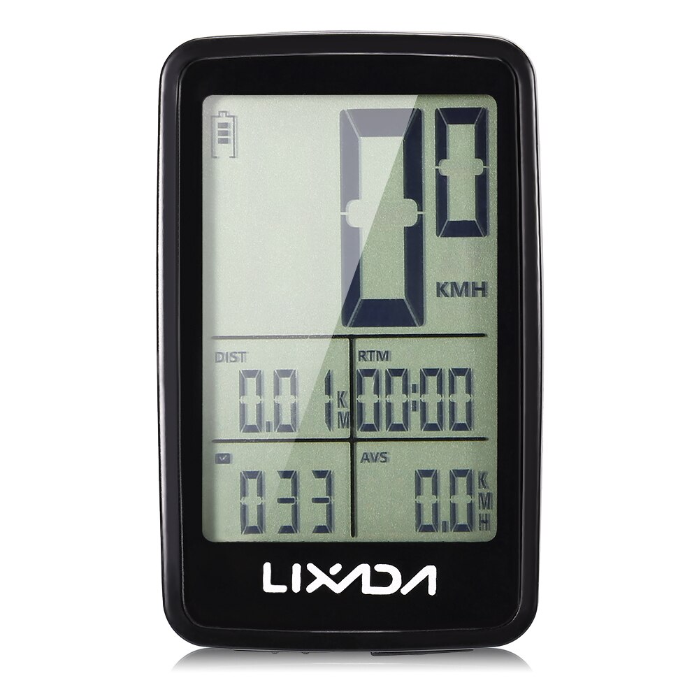 Lixada Bike Computer Usb Oplaadbare Draadloze Fiets Fietscomputer Fiets Snelheidsmeter Kilometerteller Met Computer Mount Houder