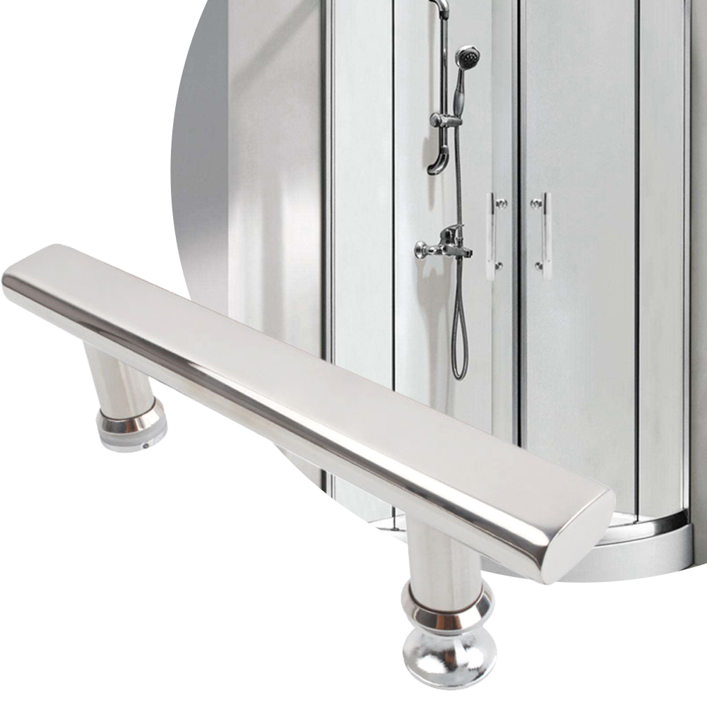 Boutons de poignée de porte de douche pour porte coulissante en verre, main courante de salle de bains, barre d'appui en acier inoxydable chromé, poignée de traction de remplacement de 225mm