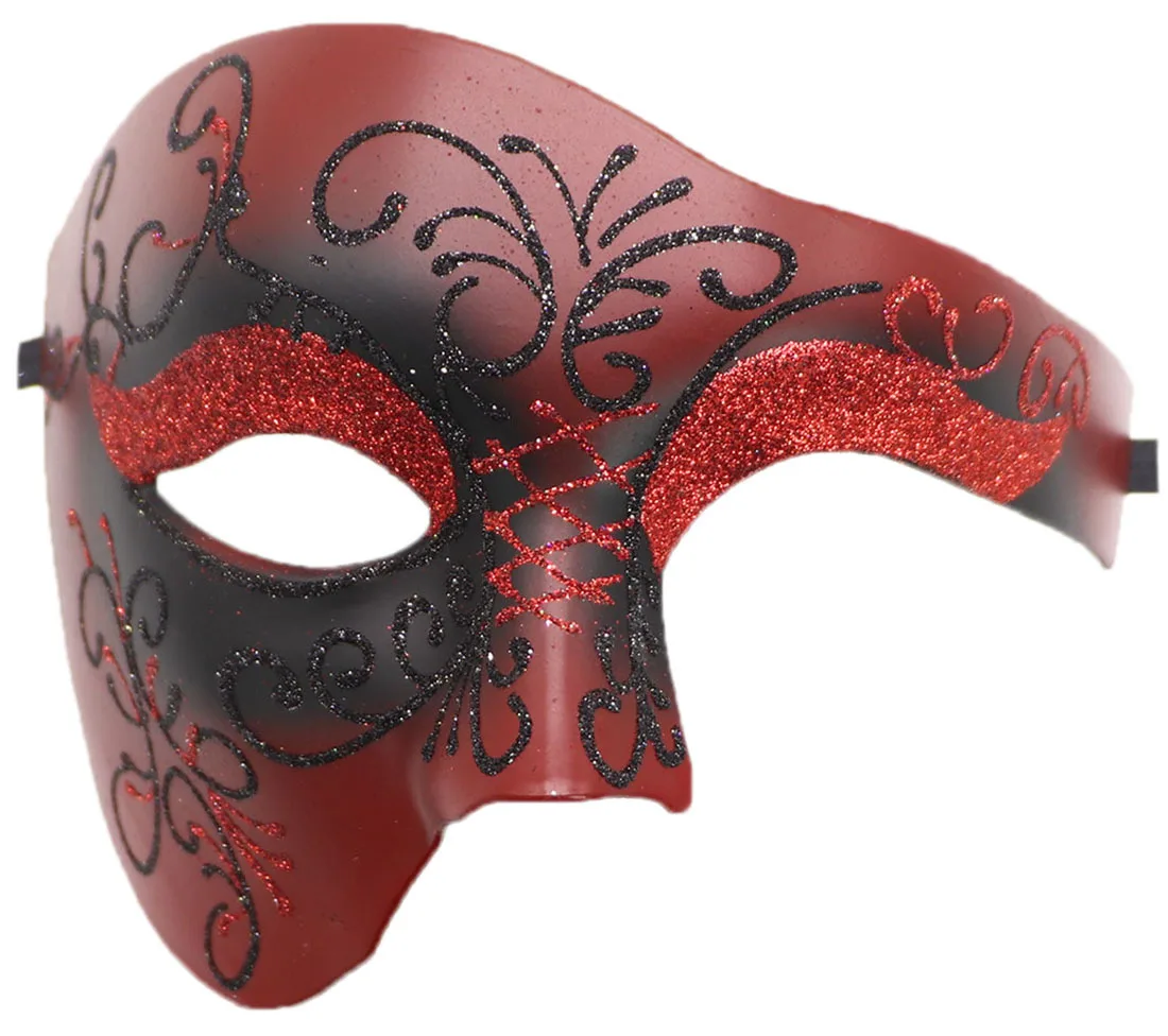 Steampunk Phantom Plastic Adult Half Face Mask Carnival Festival Bar Opera Stage Costume Prop Halloween Party Cosplay: Gold