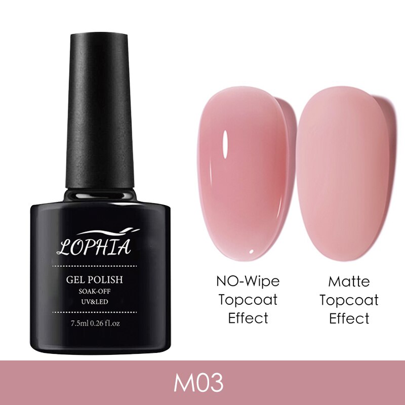 Vernis à ongles Semi-Permanent rose translucide pour manucure, Gel UV à tremper, hybride, 7.5ml