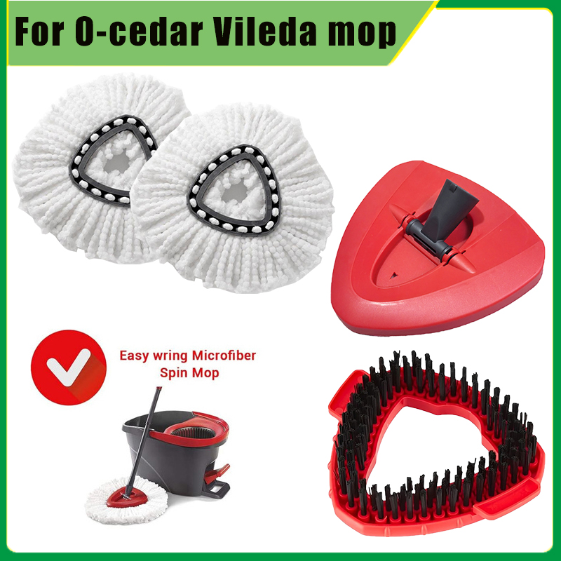 Spin Mop for O-Cedar RinseClean Easy Cleaning Replacement Heads Mop Replace Refills Triangle Microfiber Mop Head Accessories