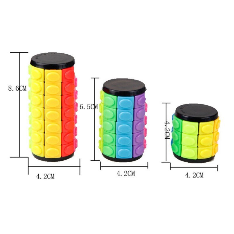 Farbe Cube Dekompression Spielzeug Zylindrischen Cube Geschwindigkeit Twist Puzzle Kind Pädagogisches Spielzeug Baby Spiel Neue