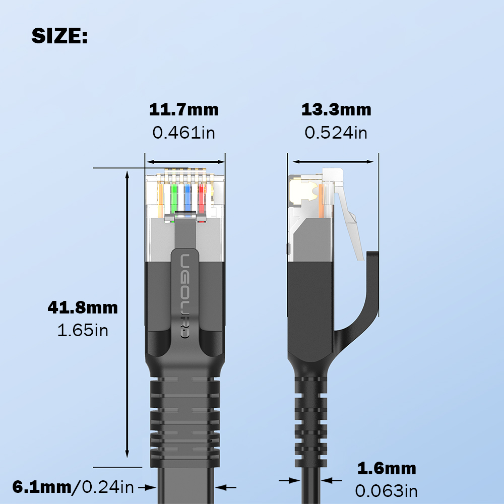 CAT 6 Ethernet Cable Cat6 RJ45 Flat Round Lan Cable Gigabit 1000mbps UTP RJ45 Network Patch Cord 1m 5m 20m 30m For Modem Router