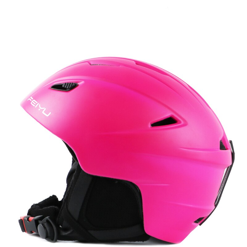 Integral geformten Ski Helm Männer Frauen Skating Sport Schutz Helm Erwachsene Snowboard Schneemobil Skateboard Skifahren Helm: matte pink / M