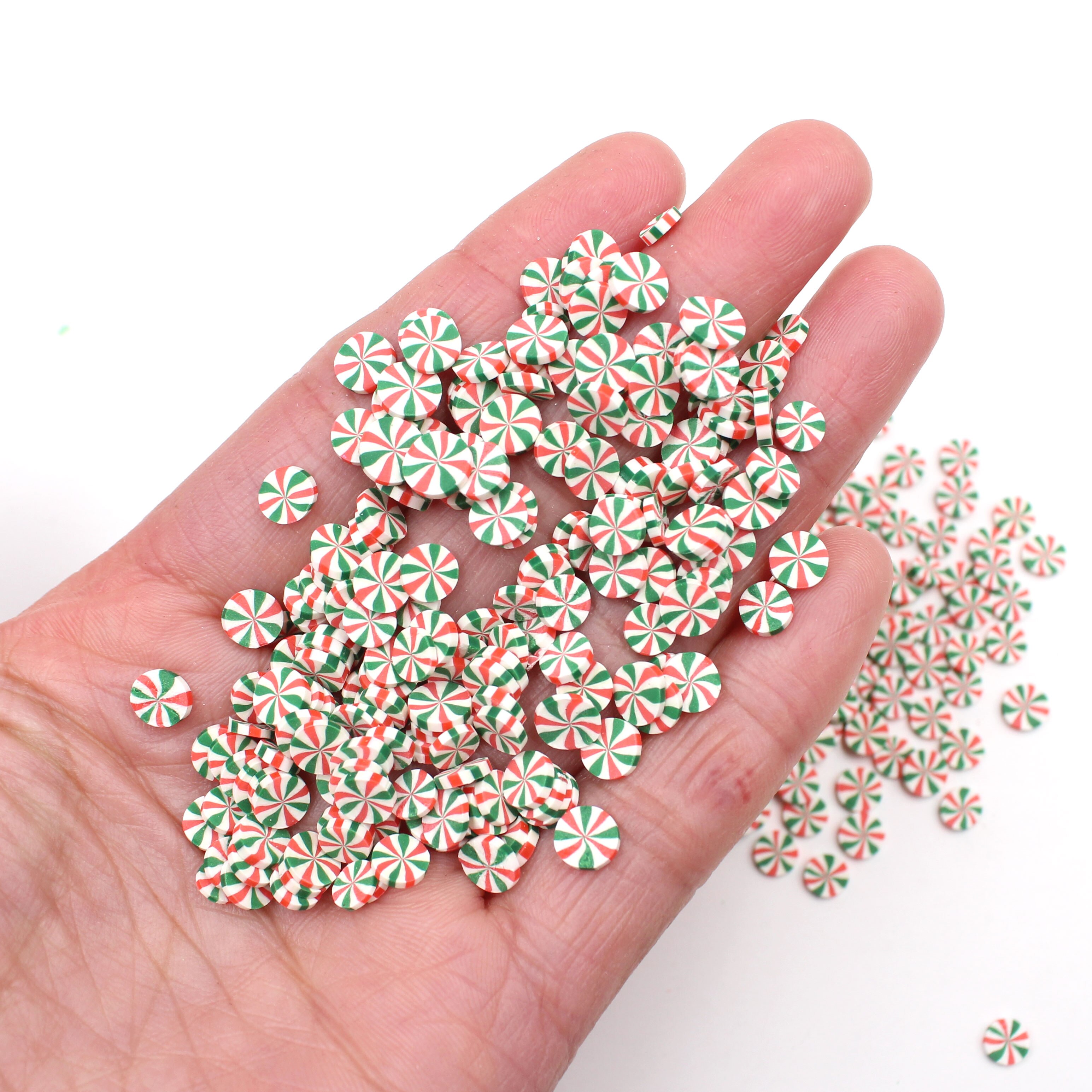 100g/lot Candies Slices Polymer Clay Sweets Sugar Soft Pottery for Toys Decoration DIY Crafts Filler Accessories