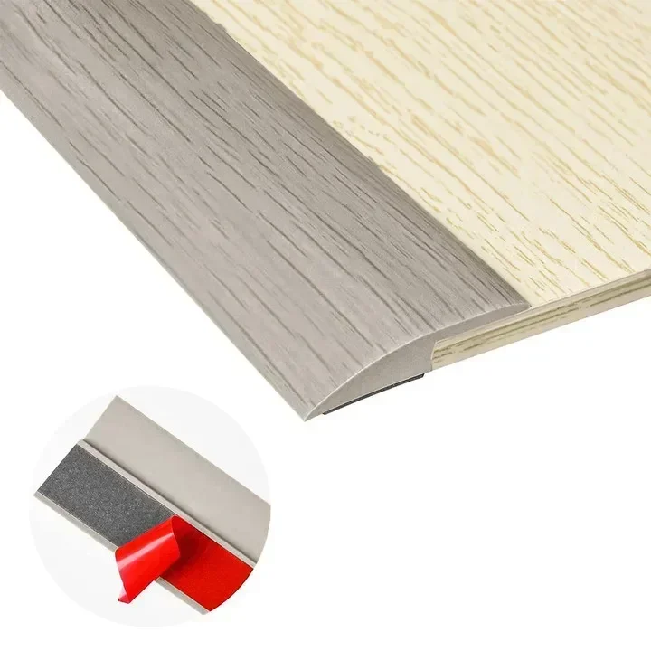 1pc pavimento in legno striscia di transizione bordo di chiusura striscia di pavimento cucitura in PVC resistente all'usura plastica morbida fibbia piatta Dge pressatura soglia
