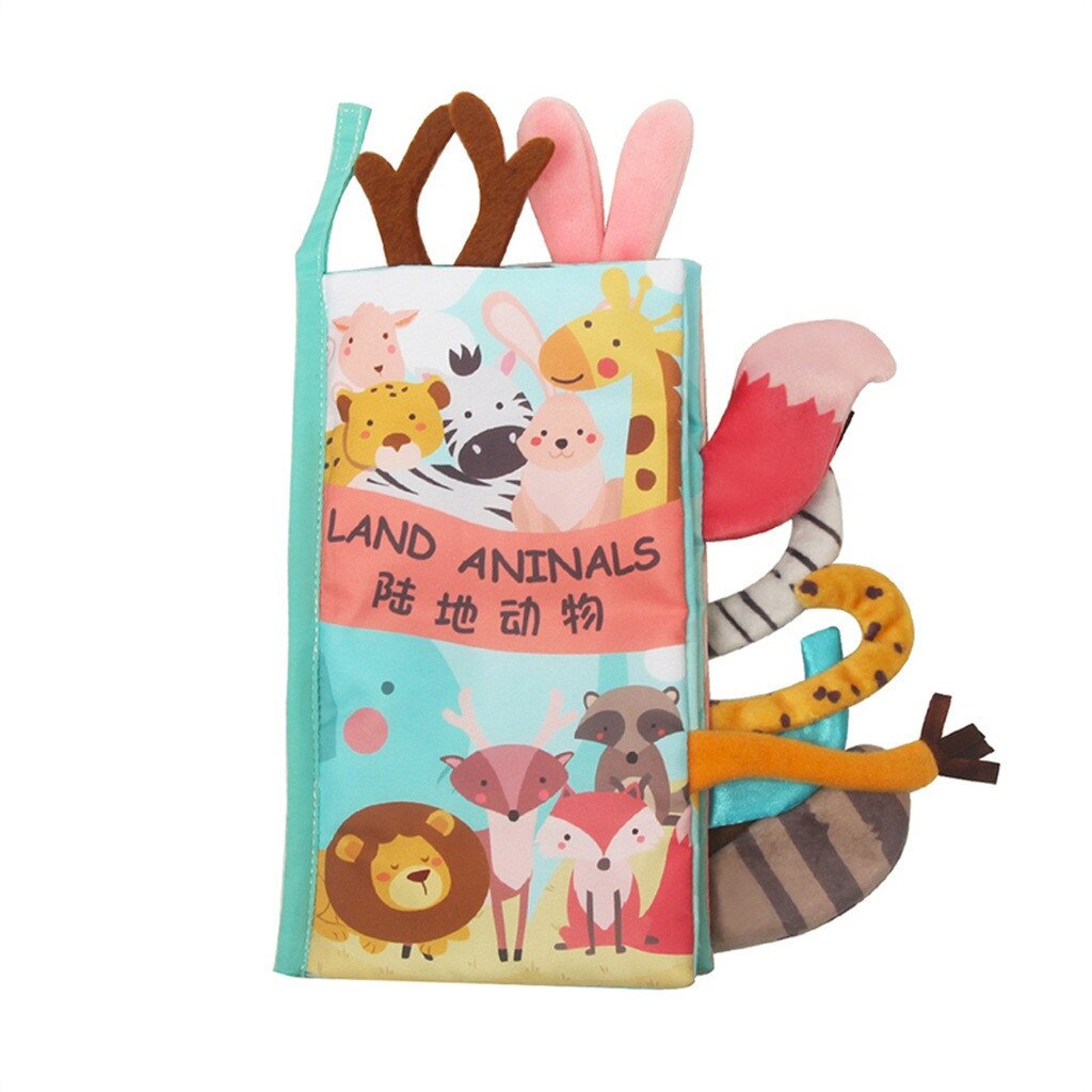 Doek Boek Baby Kids Jongens Meisjes Intelligentie Ontwikkeling Educatief Speelgoed Draagbare Lovele Print Trendy Doek Boek