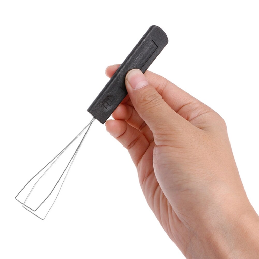 Keyboard Key Cap Puller Stainless Steel Keyboard Removal Tool Remover with Handle For Mechanical Keyboard Black