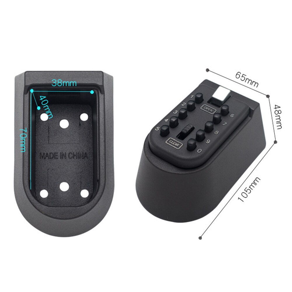Key Lock Box Wall Mount Key Safe House Key Opslag Lock Box Met Cijfers Combinatie Outdoor Key Safe Lock Dozen