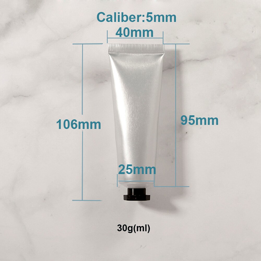 Tubo suave de plástico de aluminio vacío recargable para loción, champú, Gel de ducha, botellas exprimibles, envases cosméticos de viaje