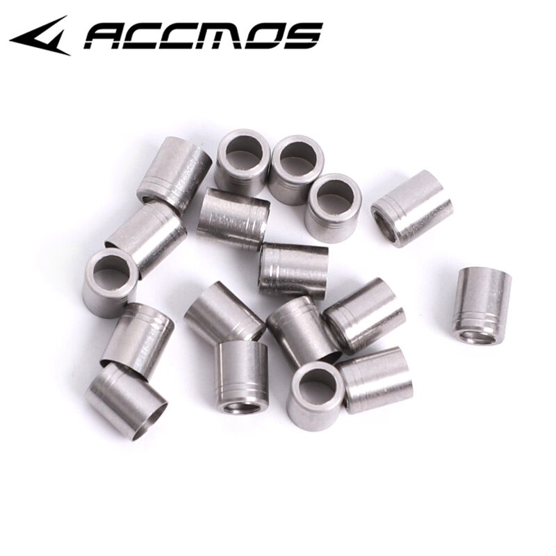 Anneau antidéflagrant en acier inoxydable, pour ID 4.2mm OD 5.25-6.1mm, protecteur d'arbre à flèche, 12/24 pièces