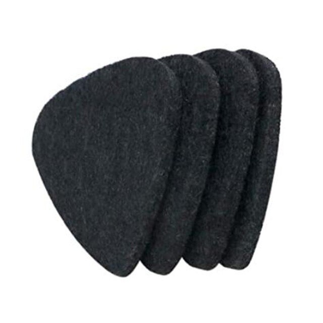 5 Pcs Professionele Vilt Ukulele Picks Zwart/Grijs/Wit Ukeleles Plectrum 3Mm Zachte Vilten Pick gitaar Deel Accessoires: Black