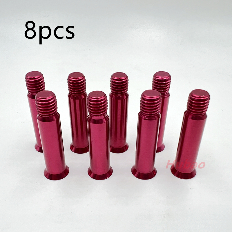 8 Pcs Roller Skates Screws Inline Skates Screws Speed Skates Accessories Color Yellow Blue Green Red Shaft Bolts: Gold