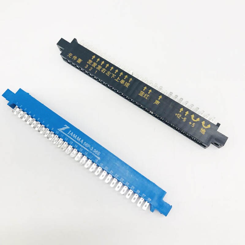 10PCS/Lot 28pin Blue Female Jamma Edge Connector for Arcade game machine/arcade parts