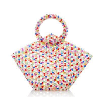 XMESSUN Pearls Bag Beading Handmade Totes Bag Women Party Handbag Luxury Brand White Yellow Blue F08: Default Title