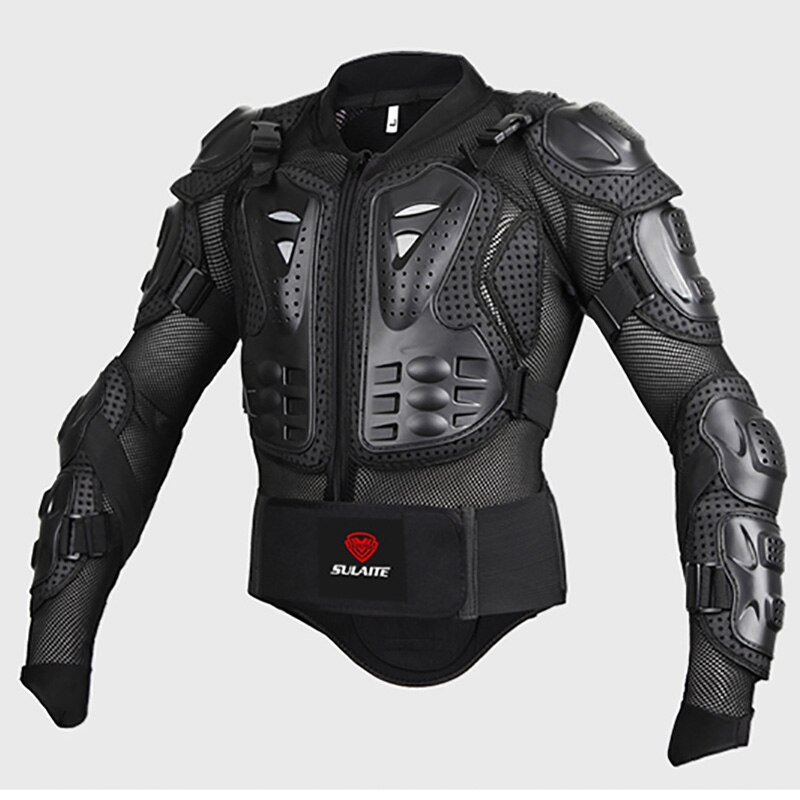 Moto Rcycle Armor Jassen Full Body Bescherming Kleding Protector Moto Jas Cross Armor Protector Moto Cross Body Armor: BLACK color / S