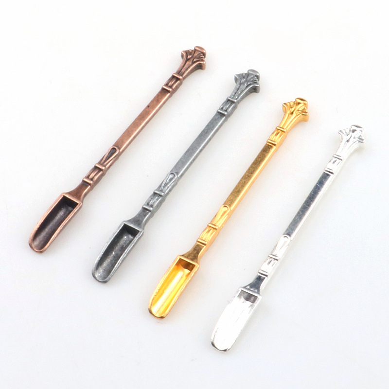 Cuillère à priser en alliage d&#39;aluminium, pelle cuillère à médicaments pour mélanger le café ou le thé bouteille de reniflard accessoires de cuisine pour fumer 1 pièce