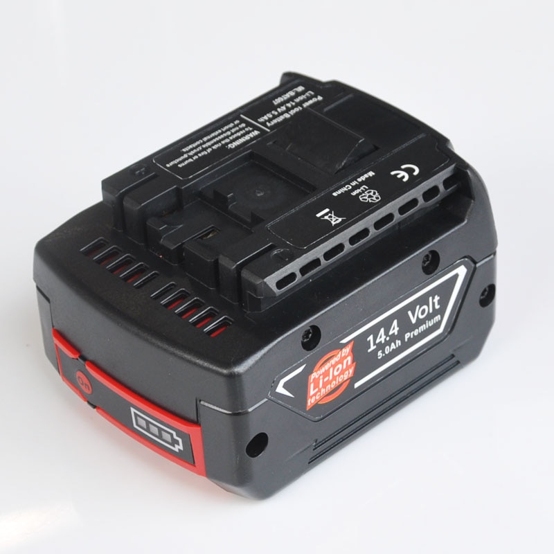 14.4V 5000mah Rechargeable Li-ion Battery cell pack for BOSCH cordless Electric drill screwdriver BAT607,BAT607G,BAT614,BAT614G