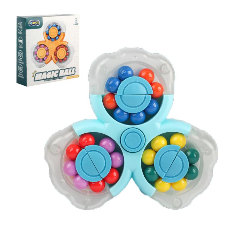 Roterende Magische Bonen Cube Vingertop Fidget Speelgoed Kids Volwassenen Stress Spin Kraal Puzzels Kinderen Onderwijs Intelligentie Speelgoed: B01