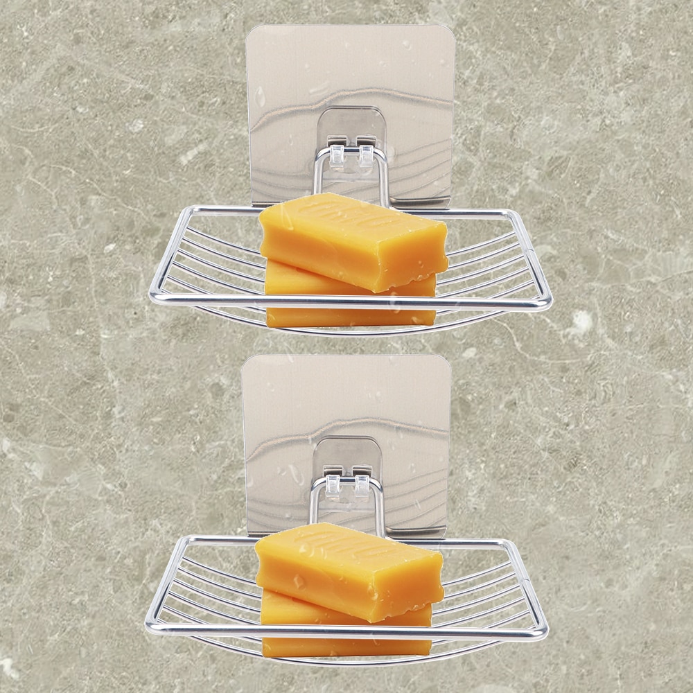 Mydelniczka ze stali nierdzewnej łazienka mydelniczka pudełko na talerze pojemnik schowek na ścianę uchwyt na półkę