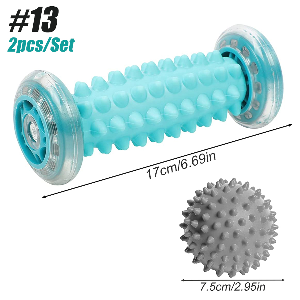 Massage Ball,Foot Pain Therapy Kit,Plantar Fasciitis,Heel Spur,Sore Muscles,Trigger Point - Back,Arm,Neck,Leg Circulation Roller: Red