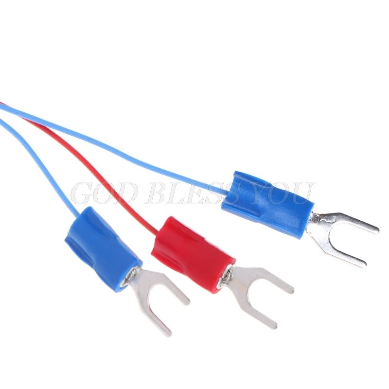 Stainless Steel RTD PT100 Temperature Sensor Thermocouple with 2m 3 Cable Wires