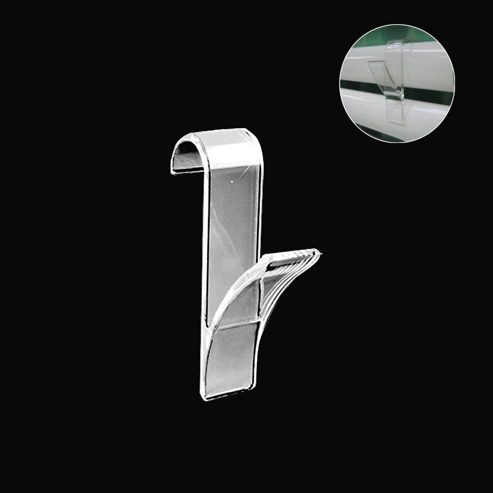 Verwarming Haak Handdoekenrek Haak Handdoek Radiator Rail Kapstok Sjaal Hanger Verwarmde Handdoek Haak Kleerhanger Badkamer Haak Houder: 6PCS / Transparent