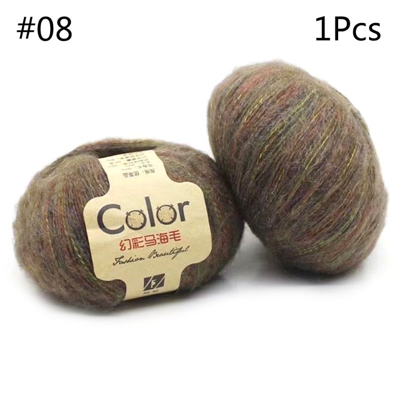 50g Angola Amorous Feelings Thin Mohair Wool Yarn Plush Hand Knitting Supplies R7RC