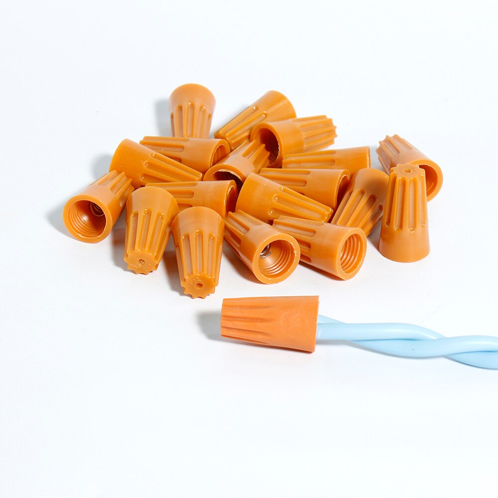 Practical Electrical Wire Connection Screw Twist Connector Cap Insert Nut Spring wire end P1 P2 P3 P4 P6 Terminals Rotating Kit: P3 Orange