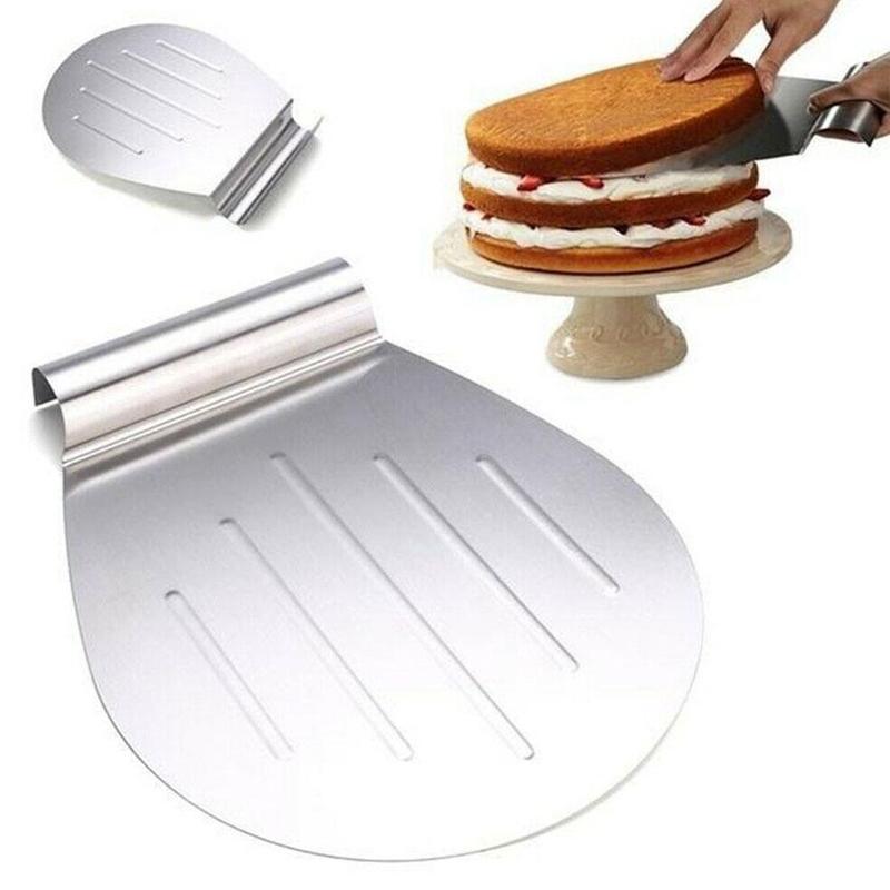 Stainless Steel Cake Shovel Transfer Cake Tray Moving Plate Cake Lifter Bread Pizza Blade Baking Dessert Tools Pastry Scraper