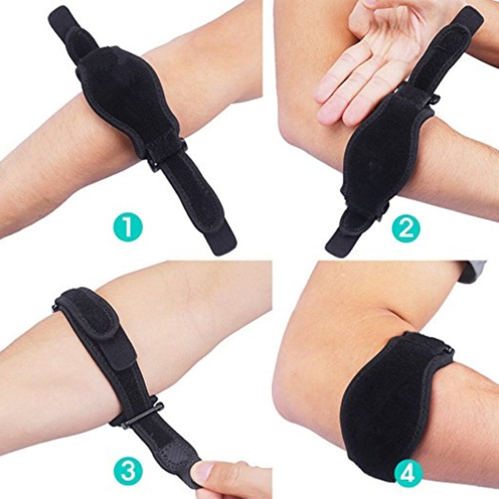 Elleboogbrace tenniselleboogbrace met compressiepad compressie & elastische elleboogondersteuning voor zowel mannen als vrouwen