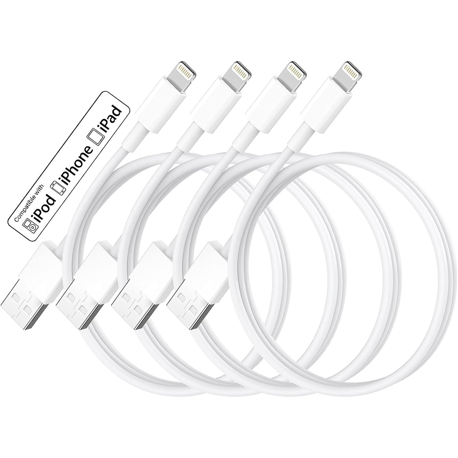for iPhone Charger Cable 3ft 4Pack for Lightning to USB Charging Cord 3Foot,for Apple for iPhone 14 Pro Max/14/13/12/11/XR/Xs/X