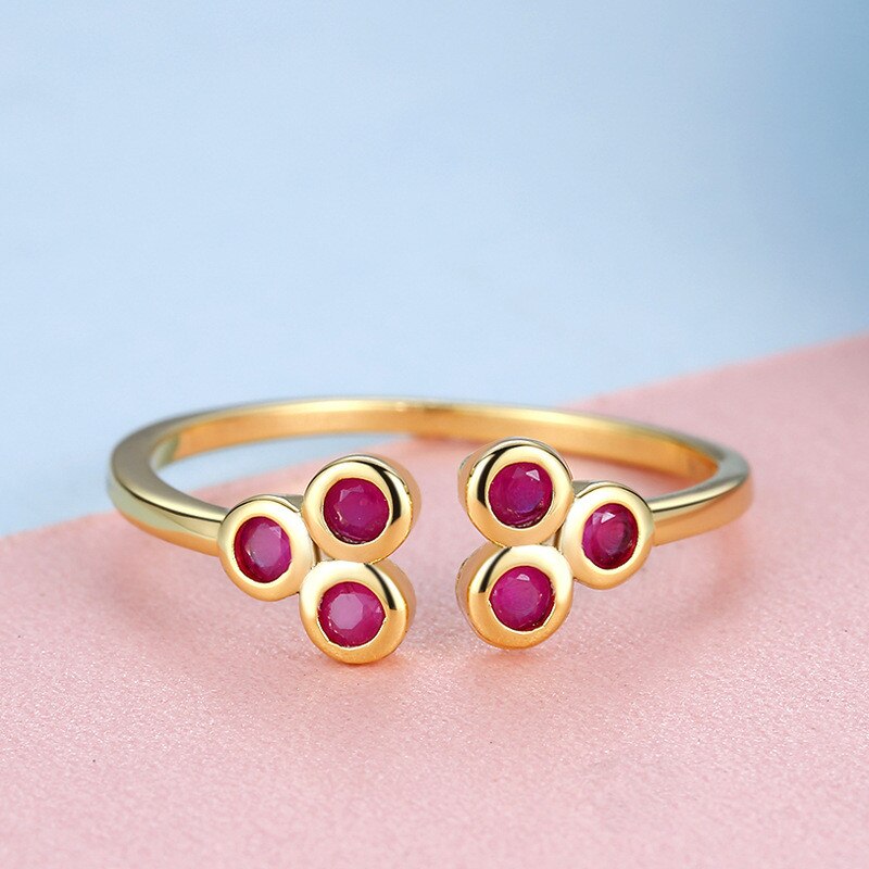 CC Rings For Women S925 Silver Plated Classic Jewelry CZ Yellow Gold Color Open Ring Bridal Wedding Accessories CC1598