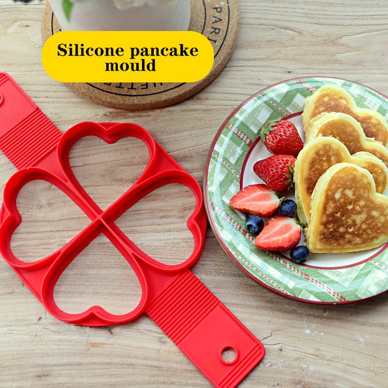 1Pcs Silicone Non Stick Fantastic Egg Pancake Maker Ring Kitchen Baking Omelet Moulds Flip cooker Egg Ring Mold