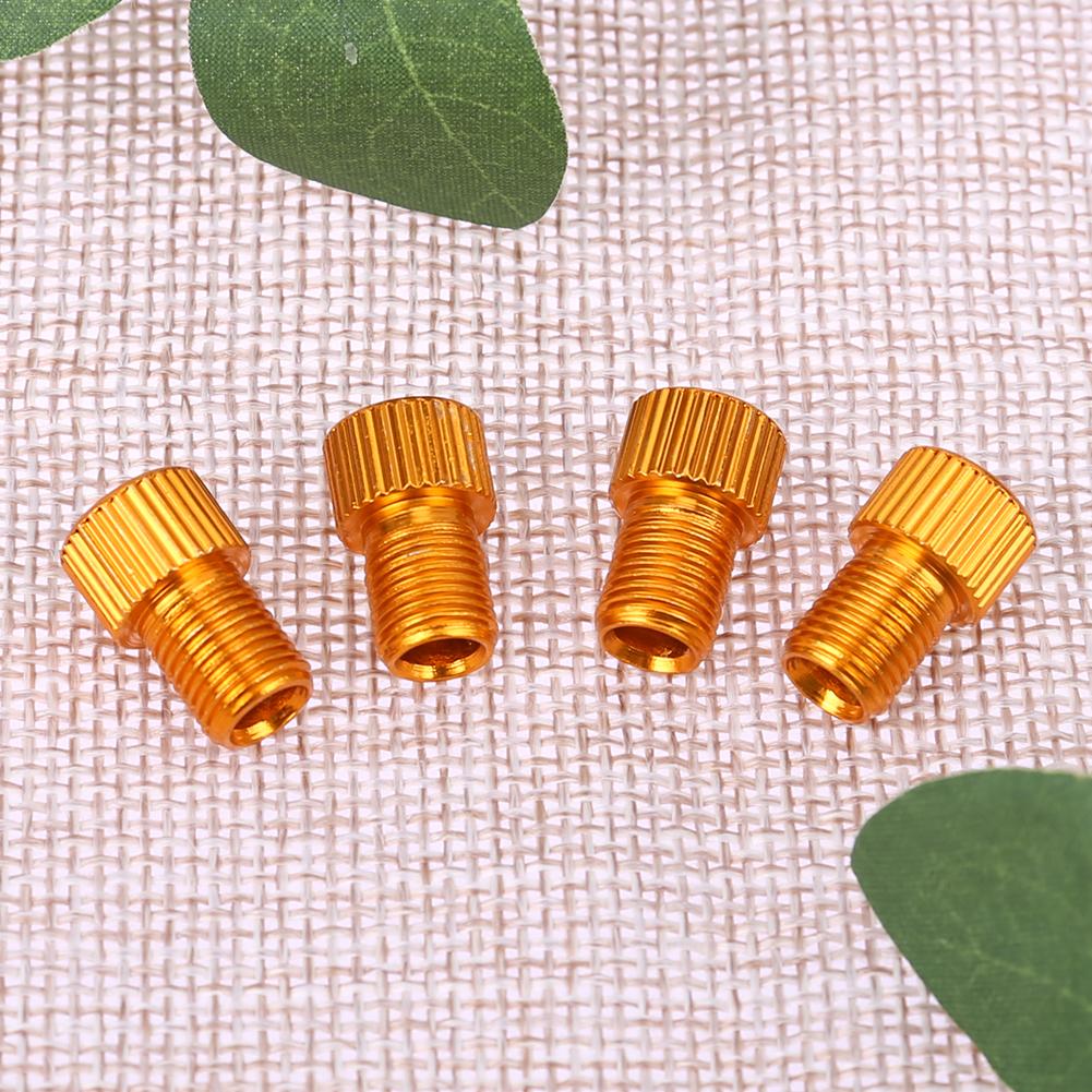 4/5pcs Bicycle Pump Tire Valve Adapter Convert Tire Presta To Schrader Copper Bike Air Valve Adaptor Wheels Nozzle Cycling Tool