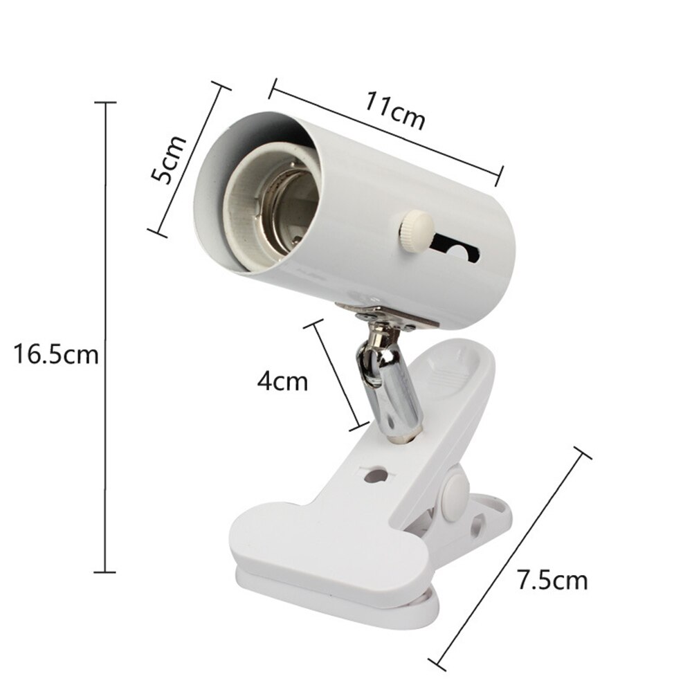 Clip d'ampoule chauffante en métal | Tortue avec interrupteur aquarium, animal domestique, support de lampe, pince à lumière UVA + UVB Base, ensemble d'accessoires pour Habitat