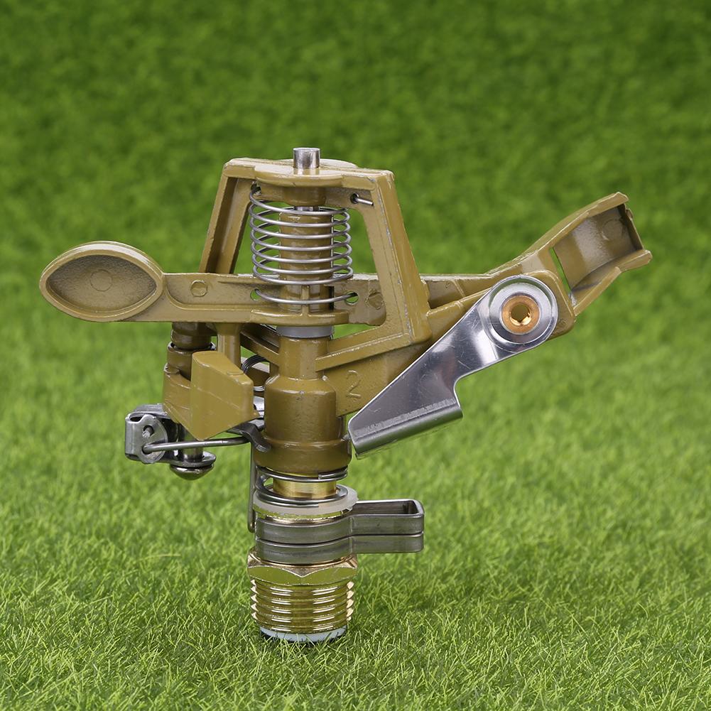 Garden Water Sprinkler Spray Nozzle Fountain Irrigation 1/2inch Connector Copper Rotate Rocker Arm watering Tool Water Sprinkler