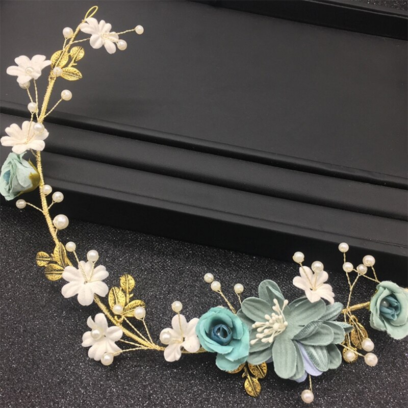 Bruid Haarband Bloemen Handgemaakte Bloem Hoofddeksels Vrouwen Sieraden Bruiloft Hoofdband