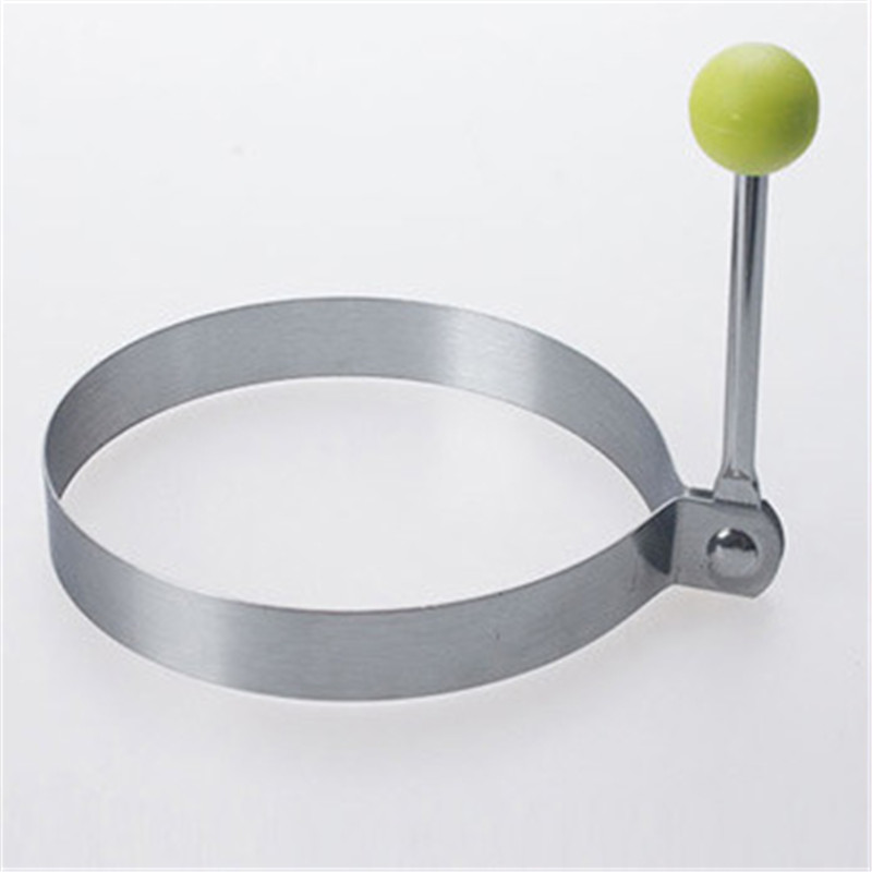 1 Pc oeuf Shaper à la coeur étoile en acier inoxydable oeuf moule cuisine Gadget outils de cuisson: Round
