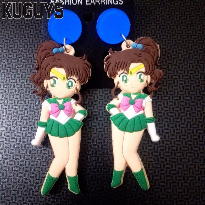 KUGUYS Hyperbole Jewelry 5 Style Beautiful Fairy Earrings for Womens Pendientes Acrylic Brincos Cute Large Earring: 3