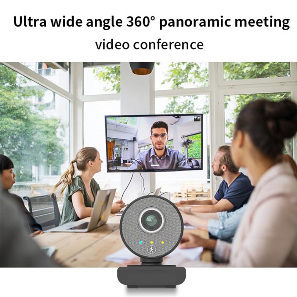 Auto-foco completo da webcam de usb de rastreamento automático humanóide de ia com microfone para computador portátil 1080p webcam para o jogo online da conferência do estudo