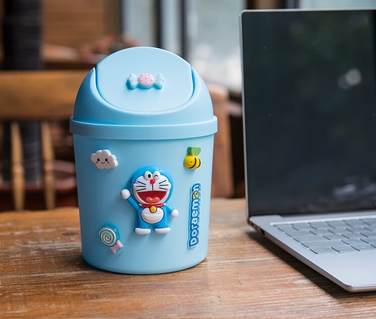 Bureau dessin animé poubelle mignon fille coeur chambre maison petit avec couvercle mini voiture bac de rangement