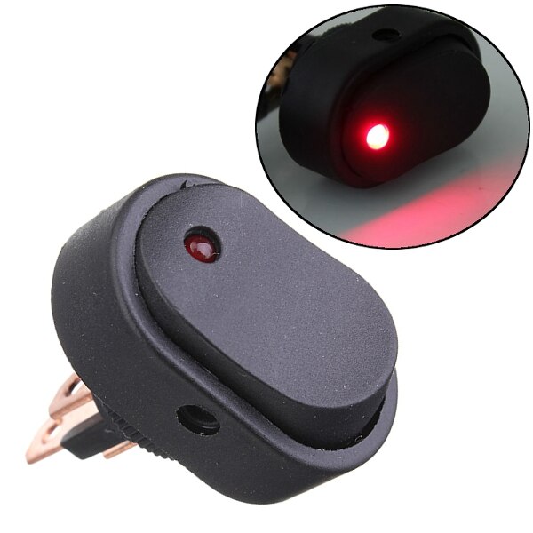 12V 30A LED Light Modified Illuminated SPST ON/OFF Rocker Toggle Switch Truck