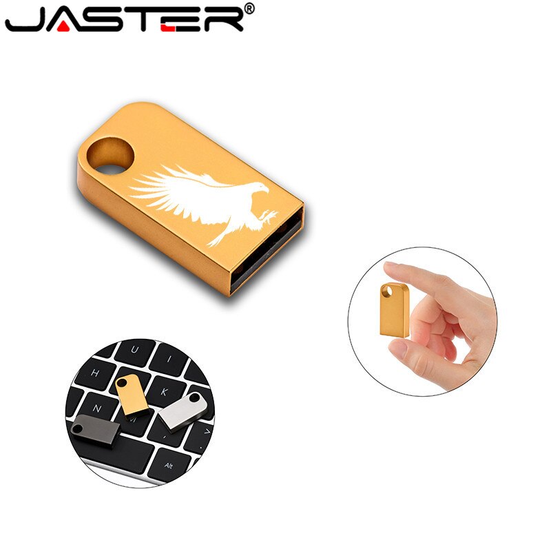 Movimentação de alta velocidade do flash 8 gb 16 gb 32 gb 64 gb da movimentação de usb da pena do metal de jaster mini vara impermeável do flash da movimentação de usb presentes do casamento