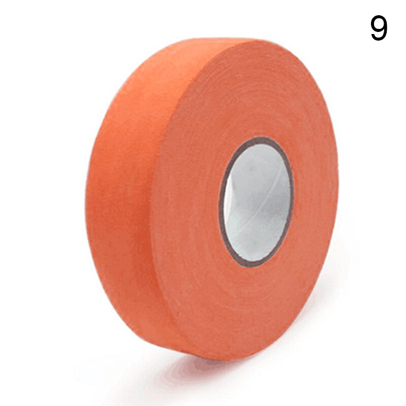 2.5mm x 25m nastri colorati antiscivolo per bastoncini da Hockey il panno multiuso in cotone di sicurezza sportiva migliora il nastro da Golf per badminton sul campo di ghiaccio: O